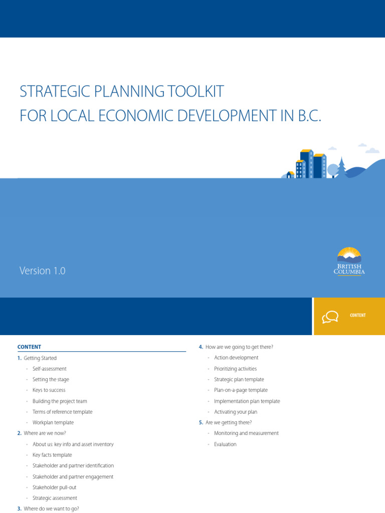 BC Local Economic Development Toolkit | PDF | Strategic Planning | Swot ...
