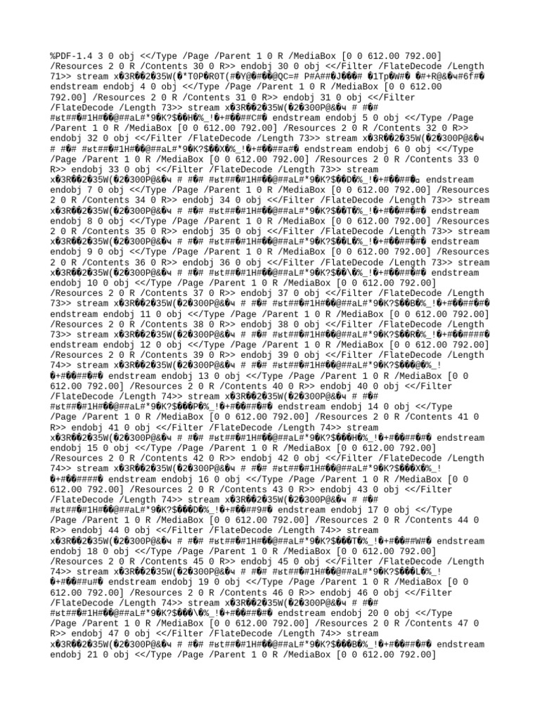 PDF Document Structure Overview | PDF