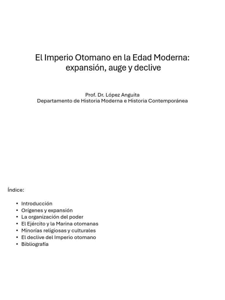 Auge y Declive del Imperio Otomano | PDF | imperio Otomano | Sultán