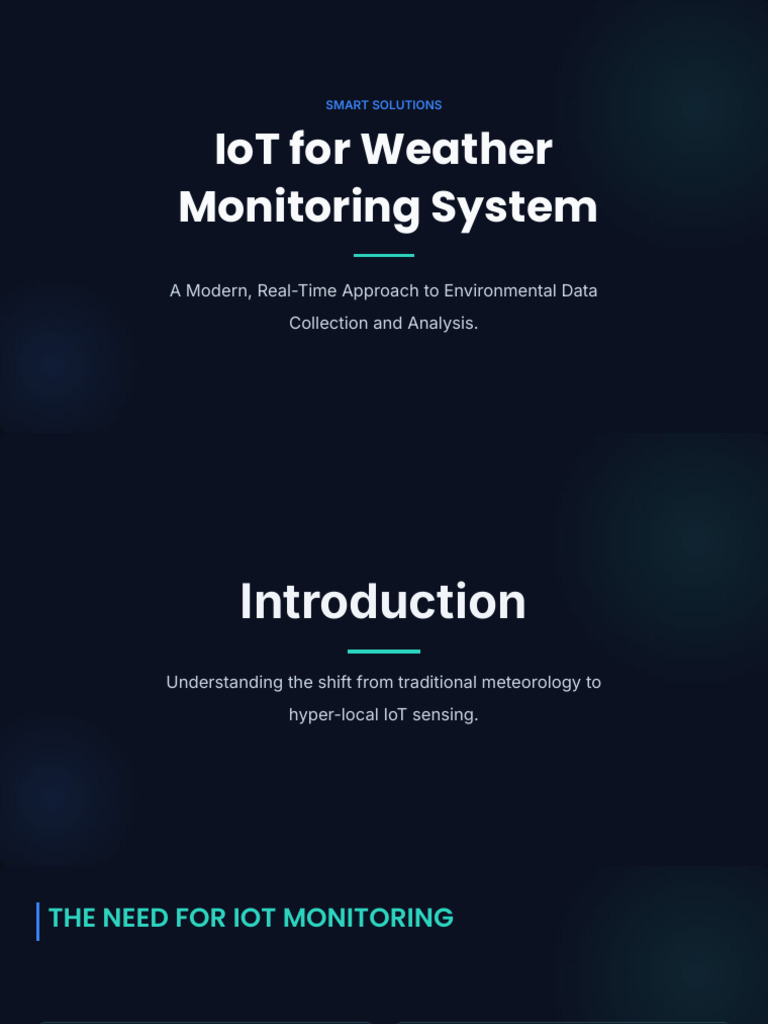 IoT Weather Monitoring Solutions | PDF | Internet Of Things | Sensor