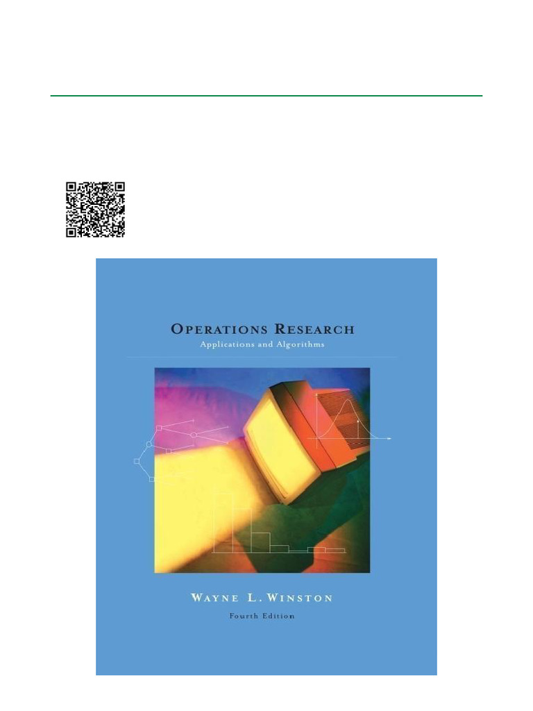 Operations Research Algorithms Guide | PDF | Matrix (Mathematics ...