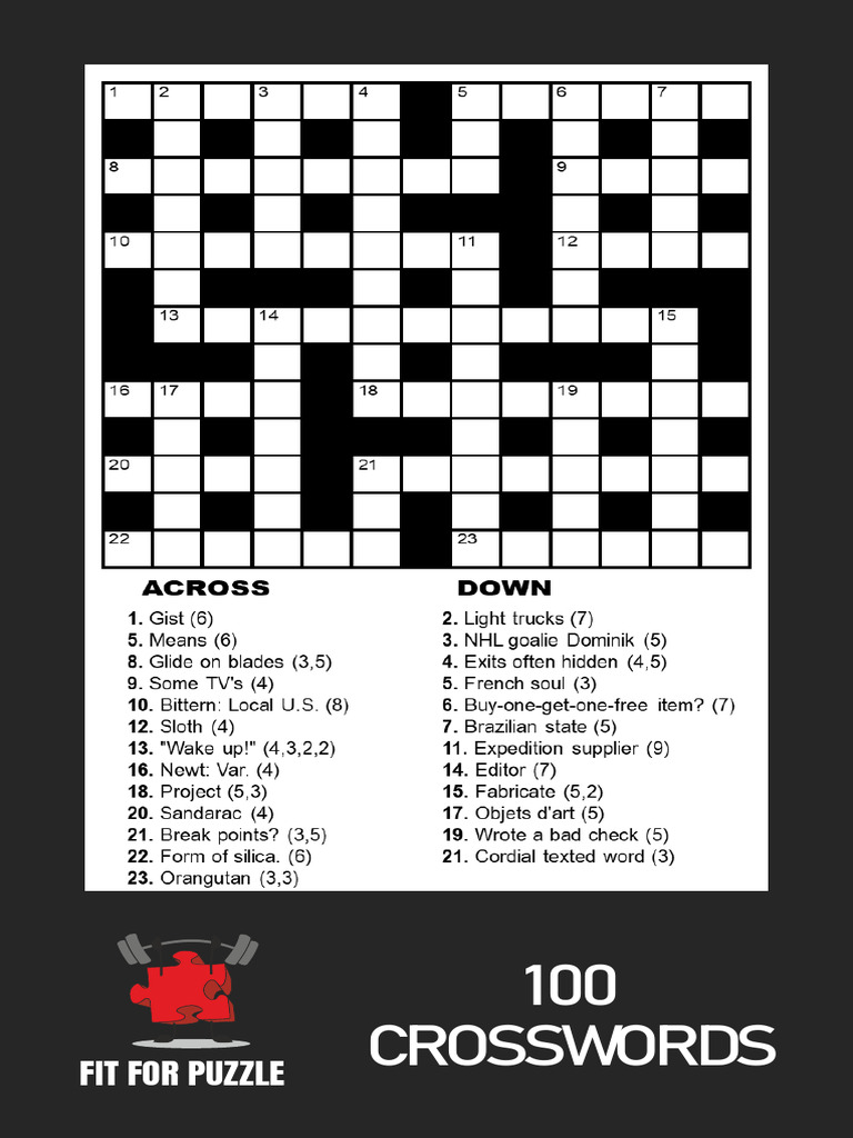 100 Crossword Puzzles Guide | PDF | Crossword