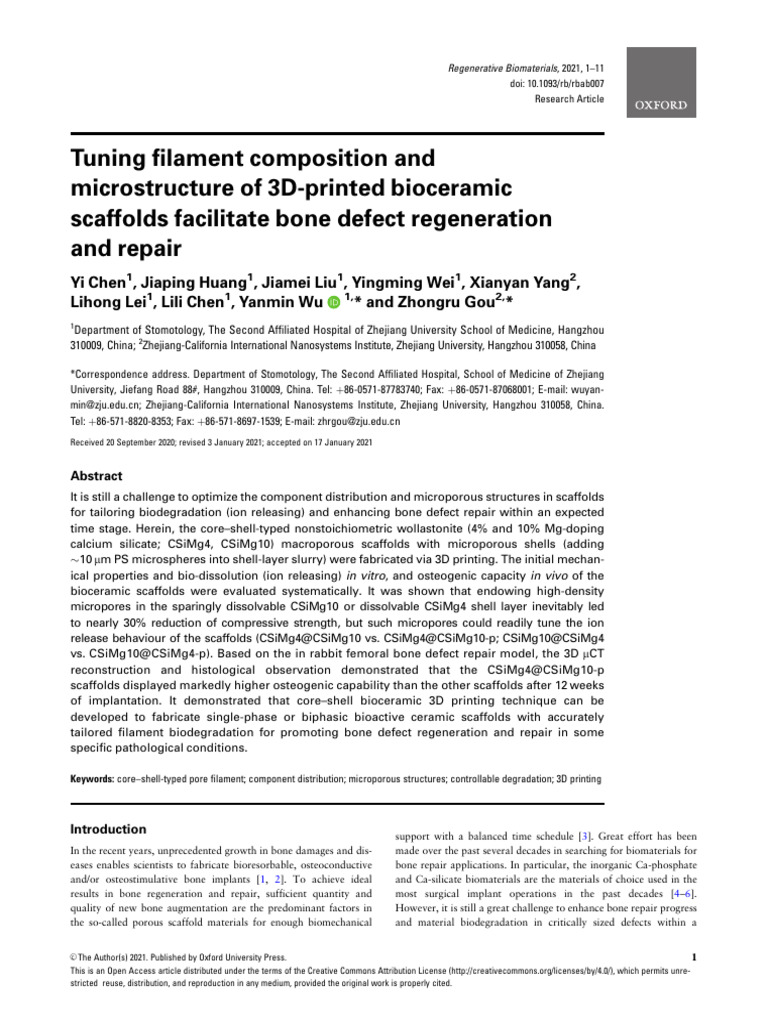 Tuning Filament Composition and Microstructure of | PDF | Strength Of ...