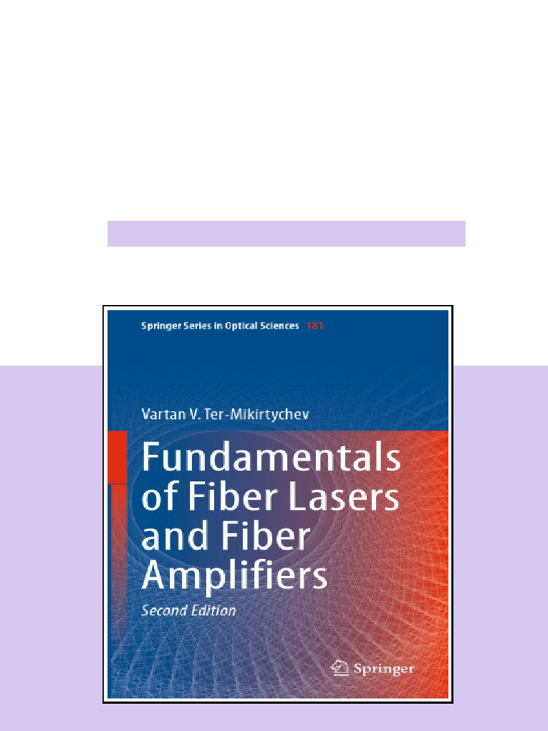 (Ebook) Fundamentals of Fiber Lasers and Fiber Amplifiers by Vartan V ...