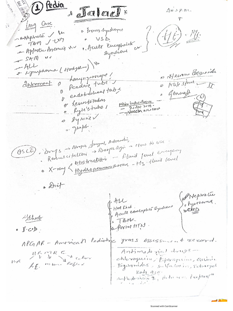 Pediatrics Imp Points | PDF