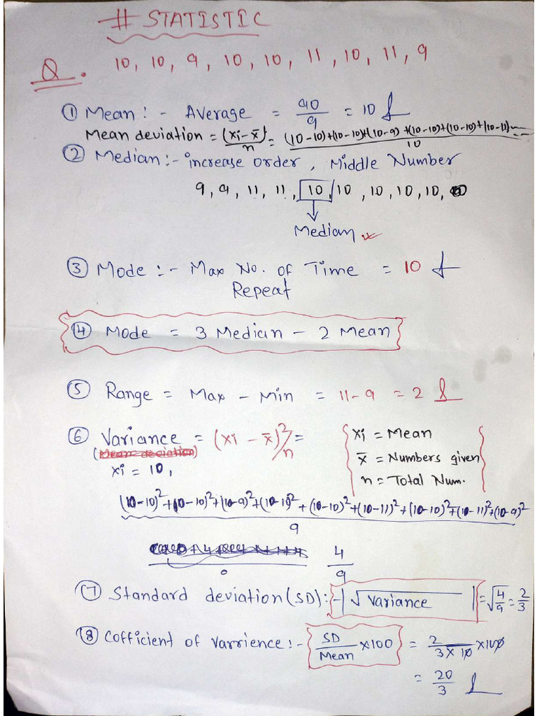 Statistic Math | PDF