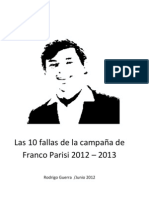 10 Fallas Campaña Franco Parisi