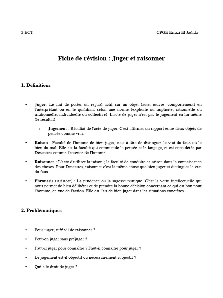 Juger et raisonner : Concepts clés en philosophie | PDF | Utilitarisme ...