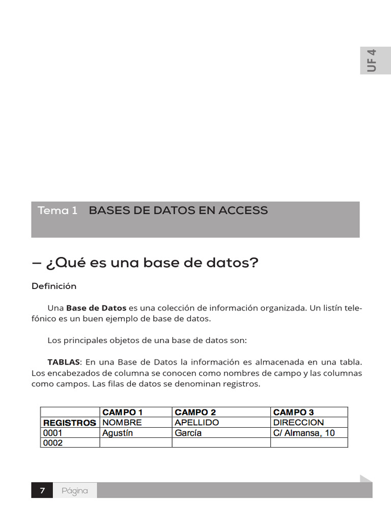 Introducción a Bases de Datos en Access | PDF | Botón (Computación ...