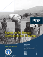 Human Rights Situation in Burma From March 2011 March 2012 English