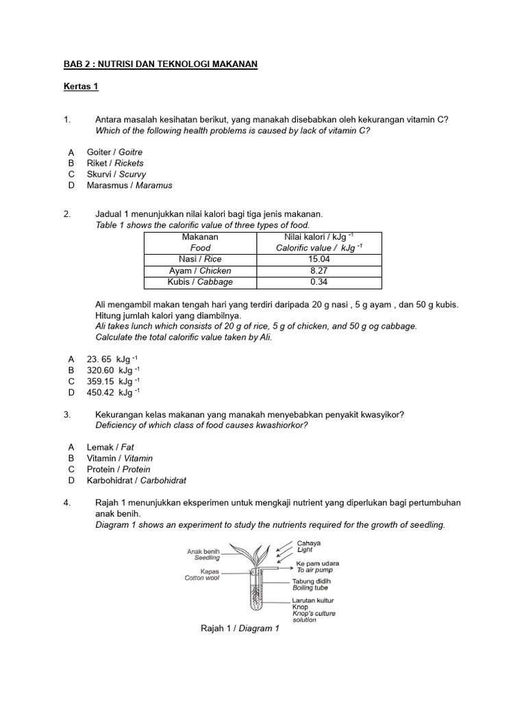 Bab 2 (Soalan) | PDF