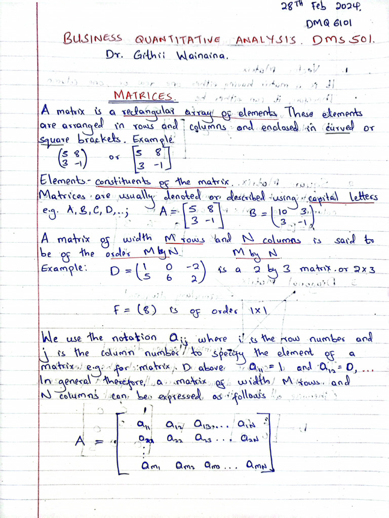 Business Quantitative Analysis, UON | PDF