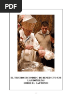 El tesoro escondido de Benedicto XVI. Las homilías sobre el bautismo.