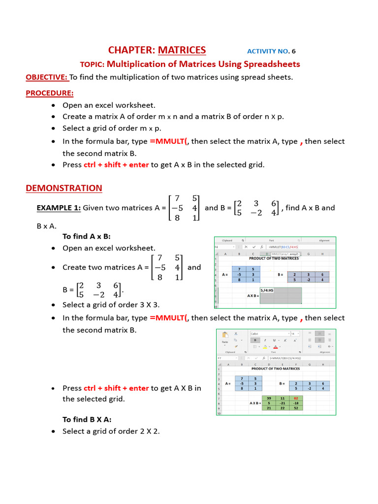 Matrix 6 Final | PDF