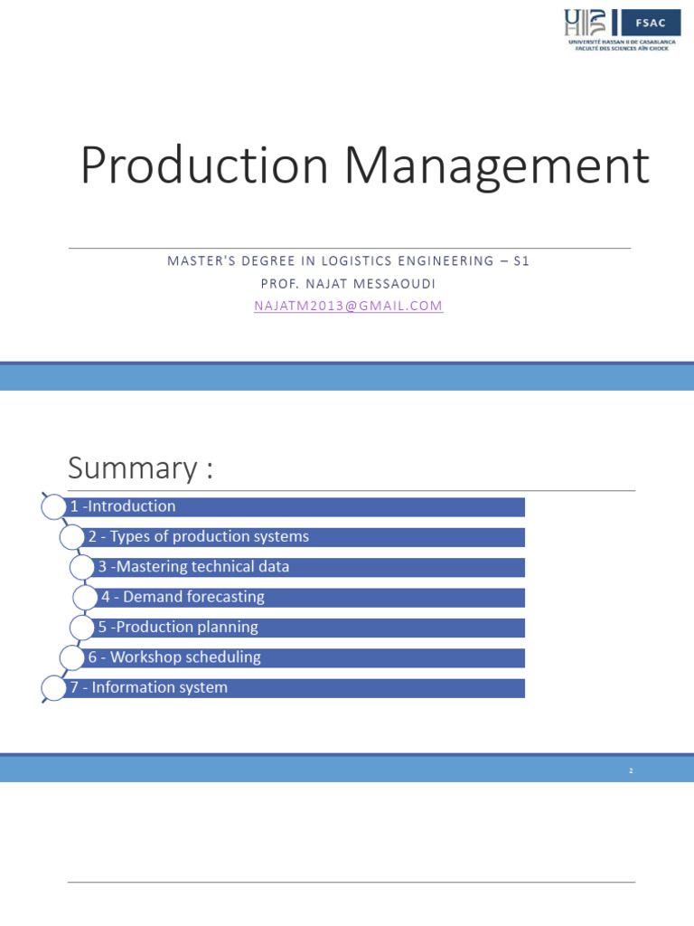 Production Management in Logistics Engineering | PDF | Prices | Profit ...