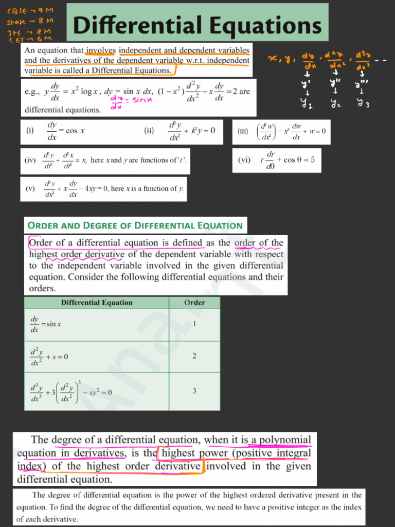 Diff Equ 01 | PDF