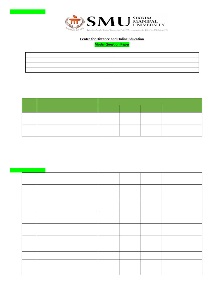 MCA Java Programming Model Paper | PDF | Java (Programming Language ...