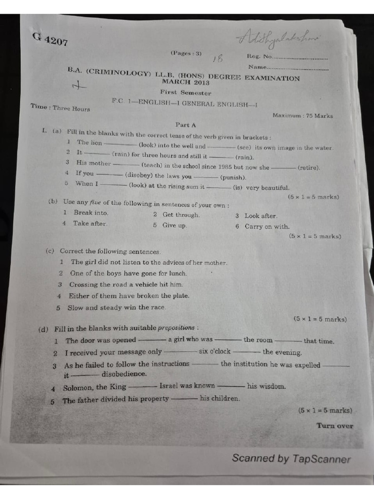English Pyq 3 | PDF