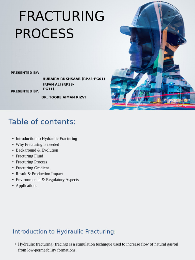 Fracturing | PDF | Hydrocarbons | Economic Paleontology