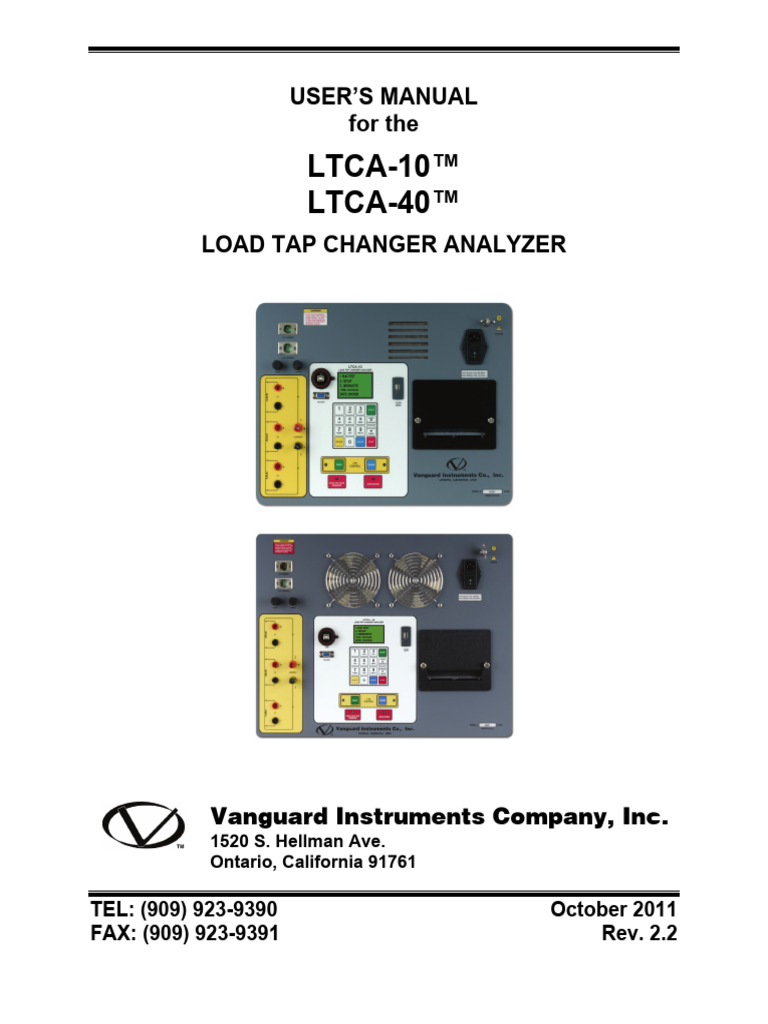 LTCA-10 & LTCA-40 User Manual | PDF | Usb | Transformer