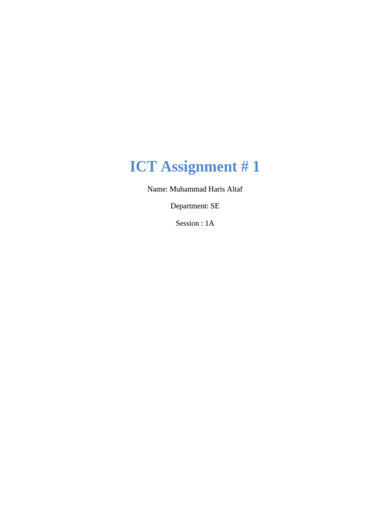 Muhammad Haris Altaf - Impact of AI On Automotive Industry - Word | PDF ...