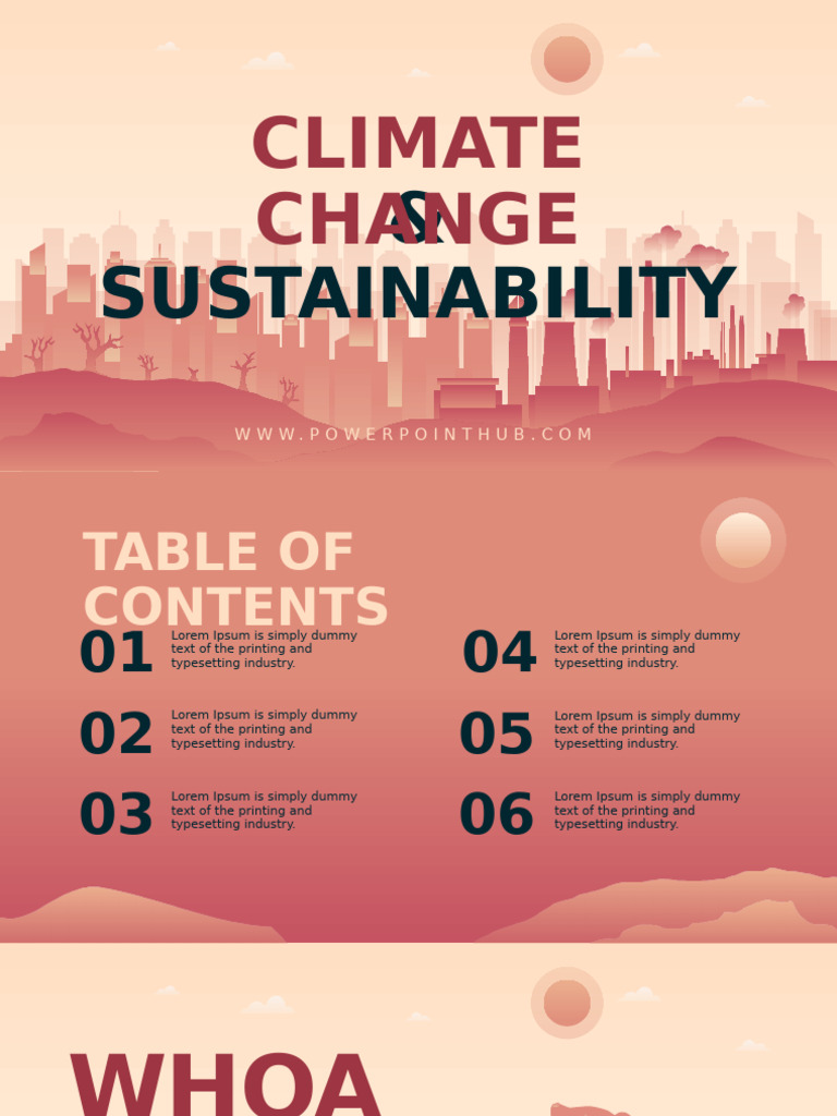Climate Change and Sustainability Overview | PDF | Written ...