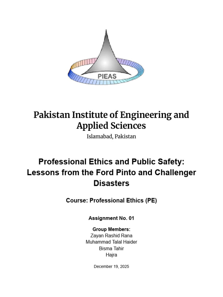 Ethics in Engineering Disasters: Lessons Learned | PDF | Space Shuttle ...