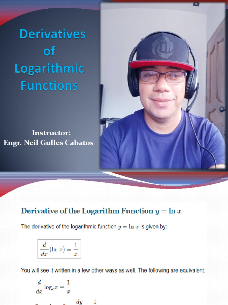 Derivatives of Logarithmic Functions | PDF