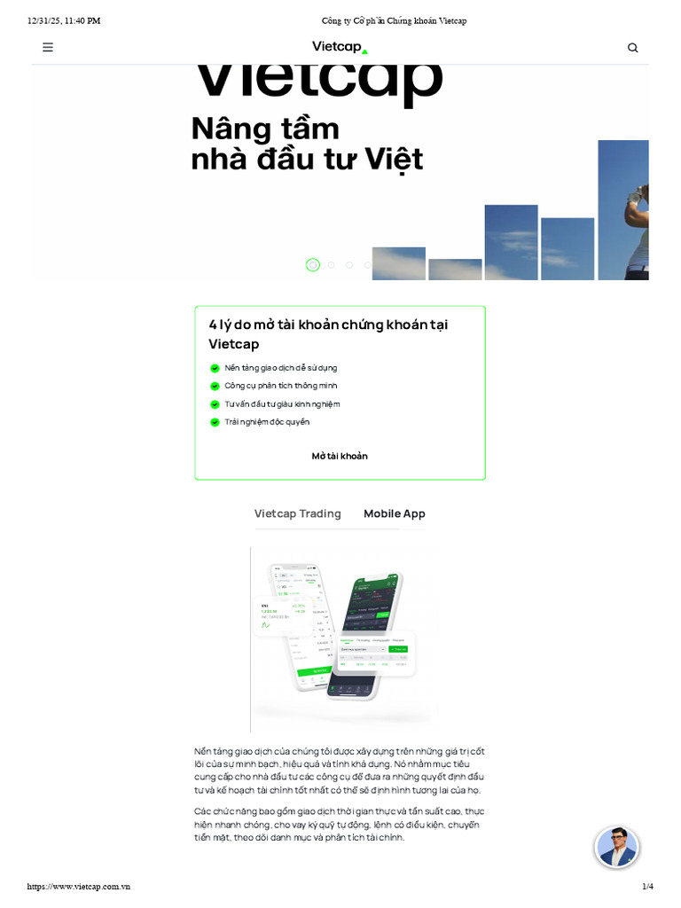 Công Ty Cổ Phần Chứng Khoán Vietcap | PDF