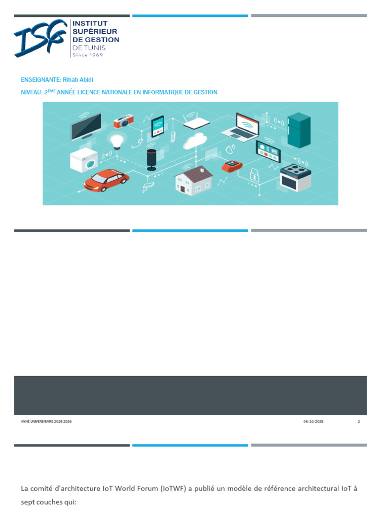 Architectures IoT : Modèle à 7 couches | PDF | Internet des objets ...