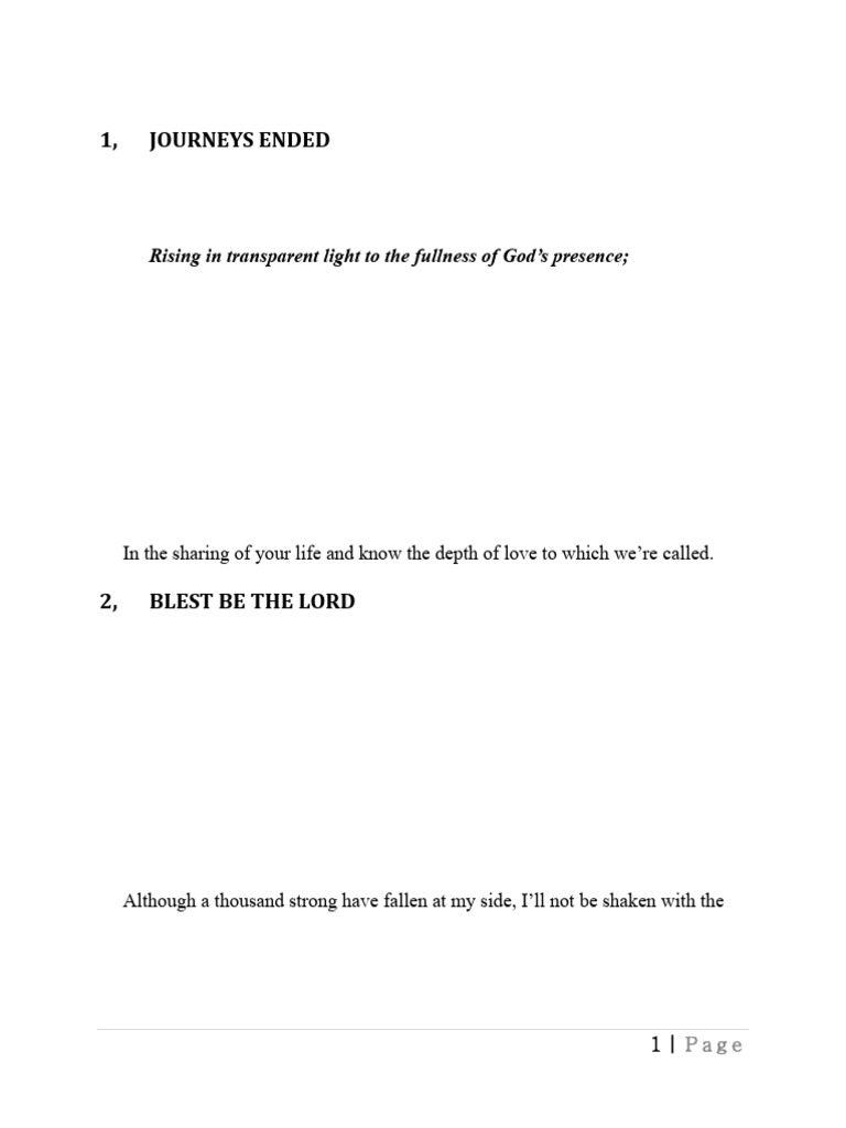 Olac Hymn Book Edited. | PDF