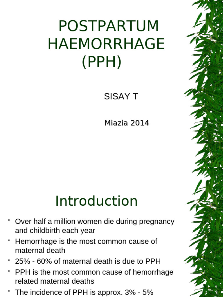 Understanding Postpartum Hemorrhage (PPH) | PDF | Childbirth | Clinical ...