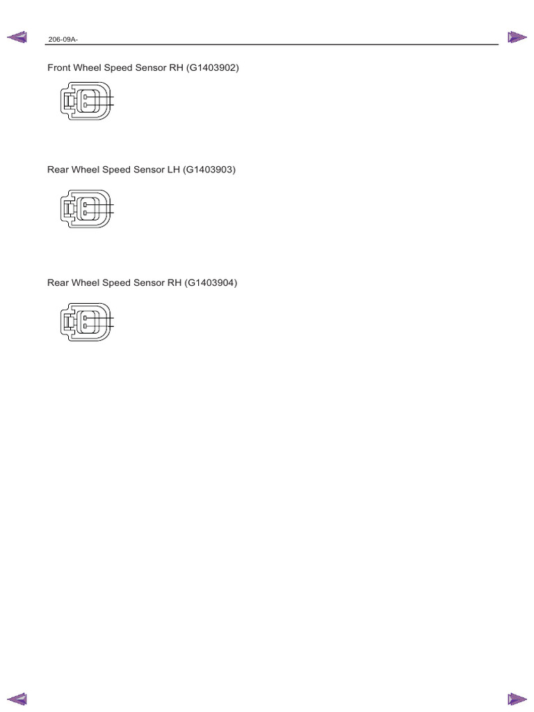 Ford Ranger Wheel Speed Sensor Guide | PDF