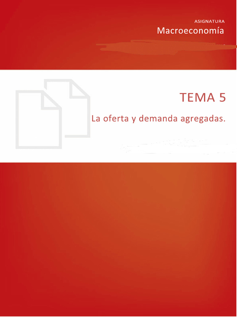 Oferta y Demanda Agregadas: Análisis Económico | PDF | La política ...