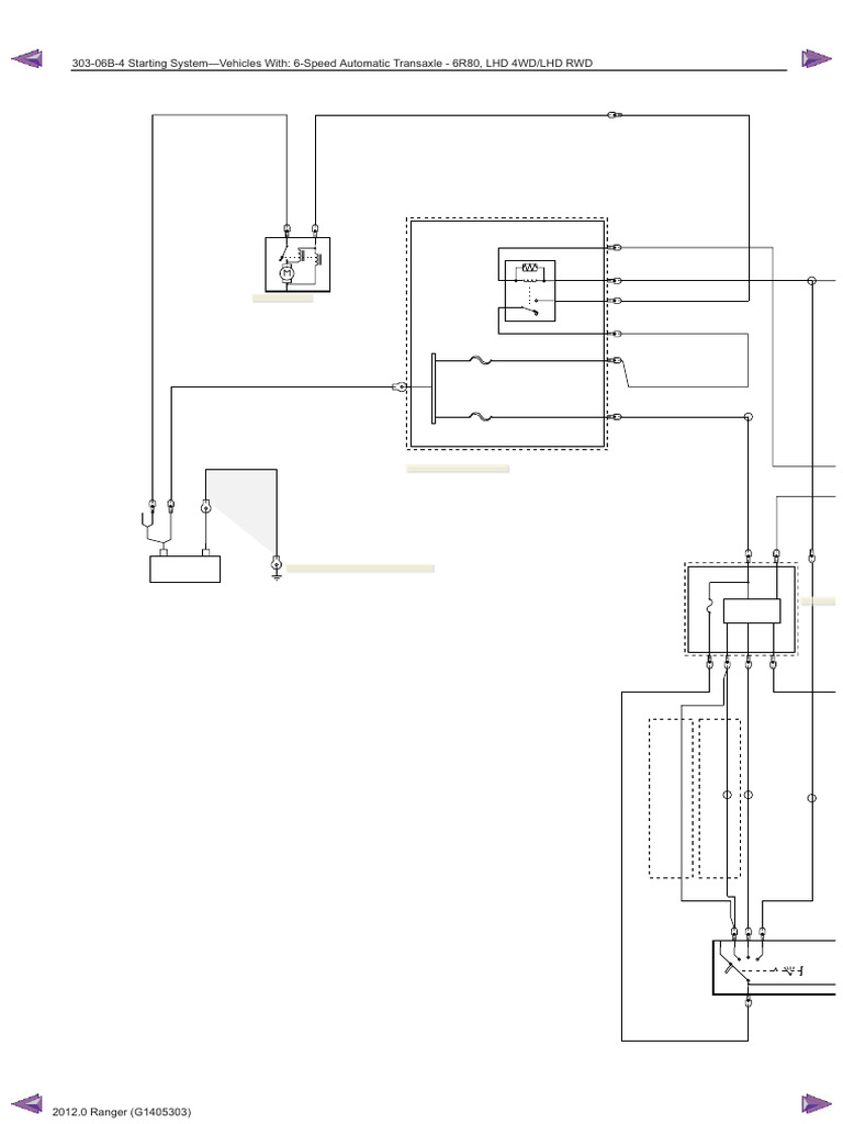 Ford Ranger Wiring Diagrams55 | PDF | Wheeled Vehicles | Ford Motor Company