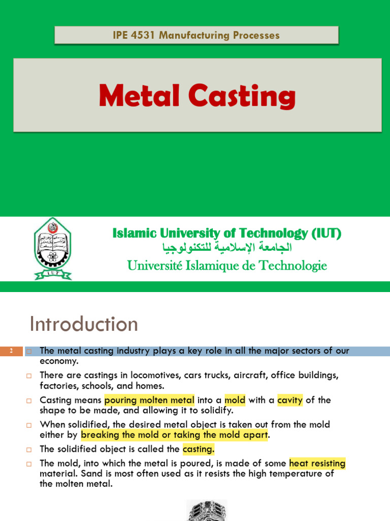 Metal Casting | PDF | Casting | Metalworking