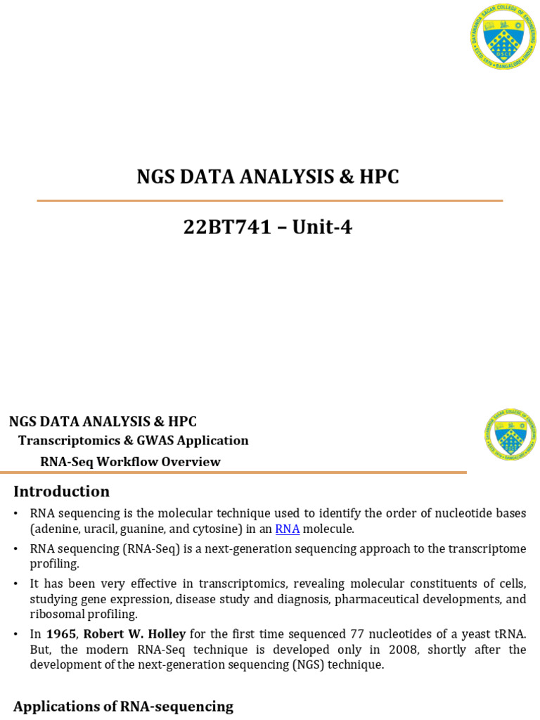RNA-Seq Workflow and Analysis Guide | PDF | Rna | Dna Sequencing