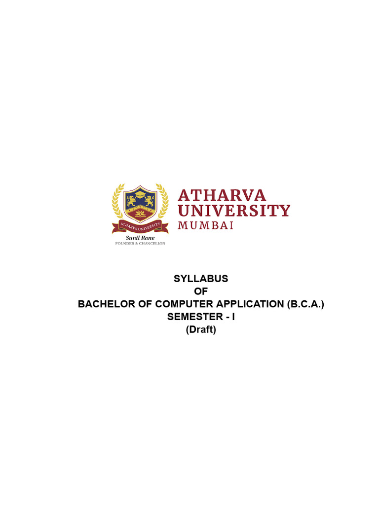 BCA Semester 1 Syllabus Overview | PDF | Pointer (Computer Programming ...