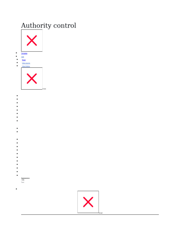 Authority Control | PDF | Wikipedia | Computing