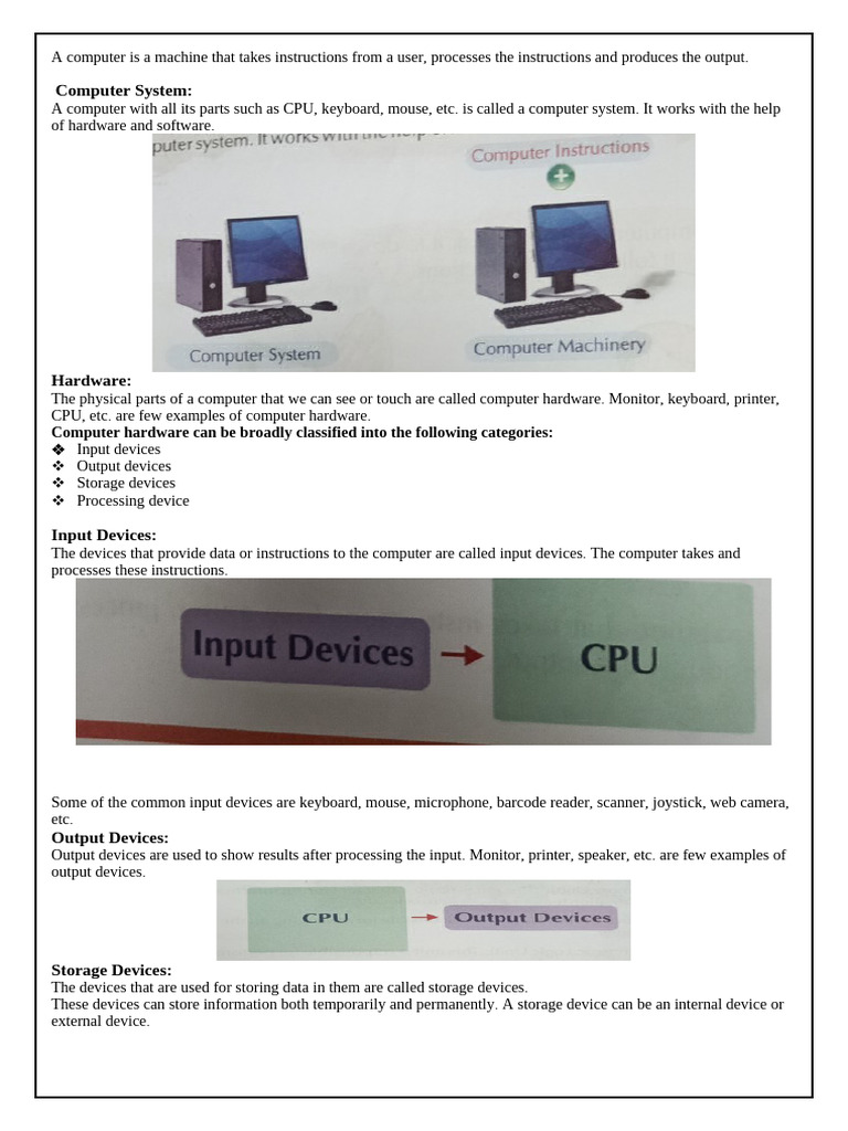 Understanding Computer Hardware and Software | PDF | Computer Data ...
