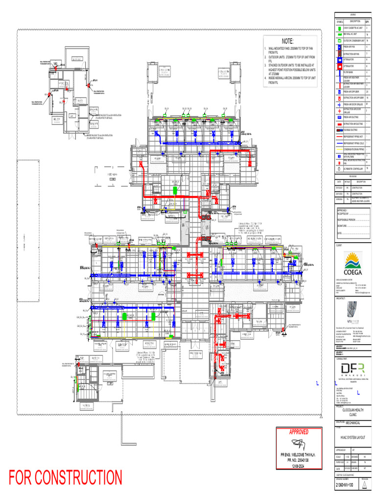 HVAC System Layout for CLOCOLAN Clinic | PDF | Engineering ...