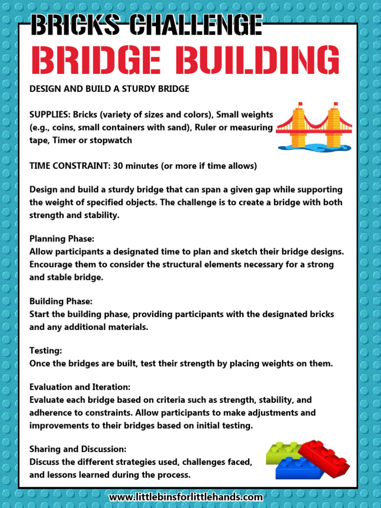 Engaging Brick Building Challenges | PDF | Bridge | Sustainable Energy