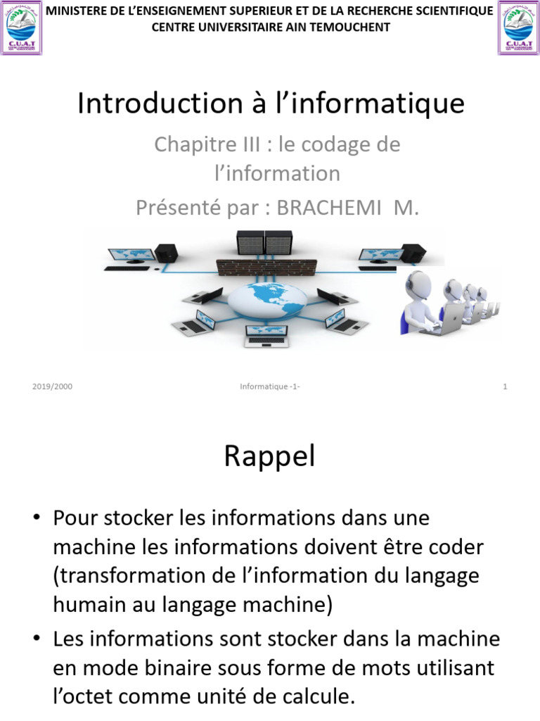 Codage et Conversion des Bases Numériques | PDF | Notation | Mathématiques