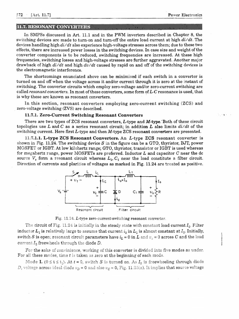 Resonant Converters in Power Electronics | PDF | Electrical Engineering ...
