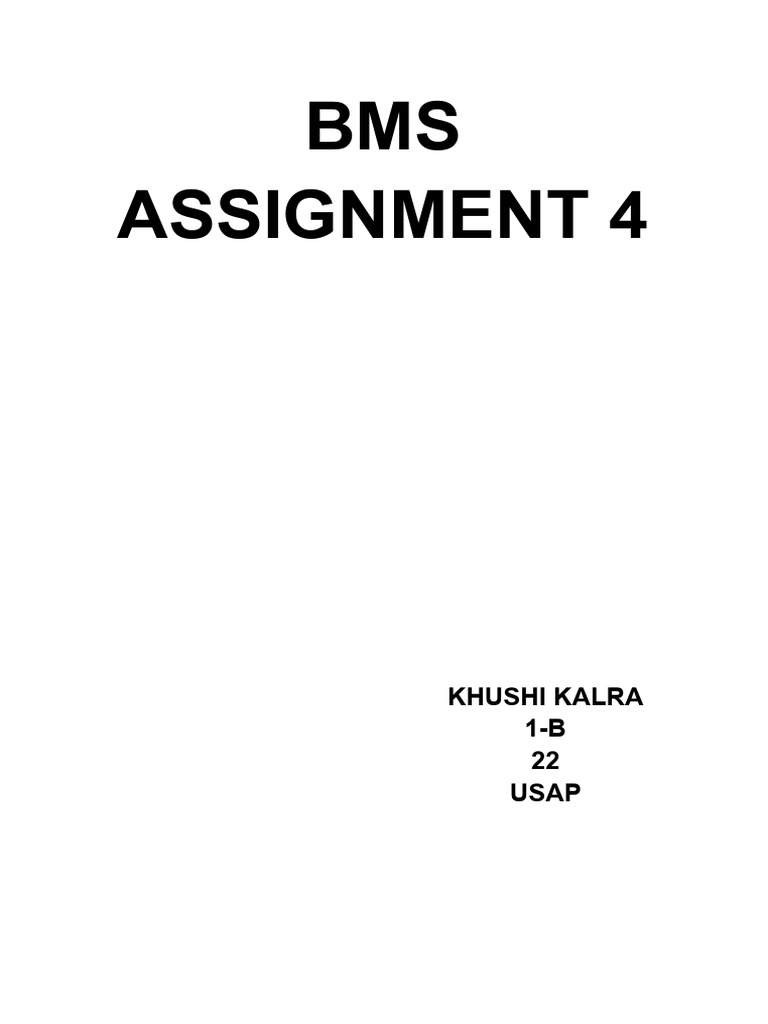 Bms Assignment4 Khushi Kalra | PDF | Plant Stem | Leaf