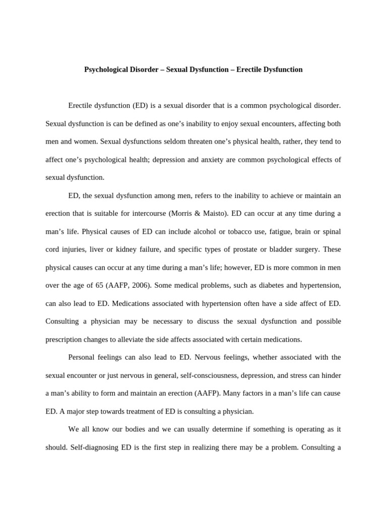 Understanding Erectile Dysfunction Causes | PDF | Sexual Dysfunction ...