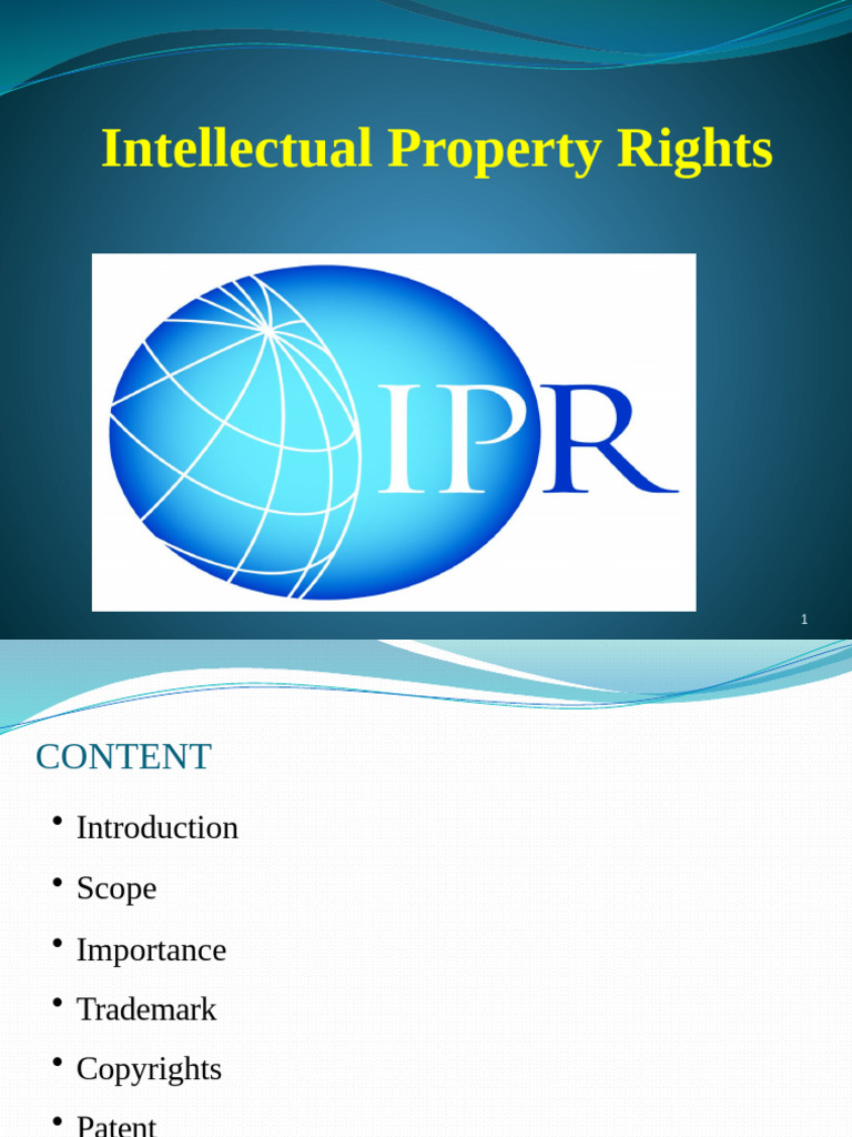 Understanding Intellectual Property Rights | PDF | Intellectual ...