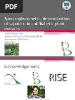 Download Spectrophotometric determination of saponins in antidiabetic plant extracts Natalie Rivera Mentora Jannette Gavilln by Programa BRIC SN97448603 doc pdf