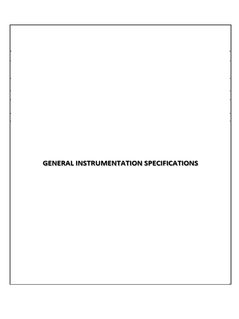 Stubb Creek Instrumentation Specs | PDF | Valve | Flow Measurement