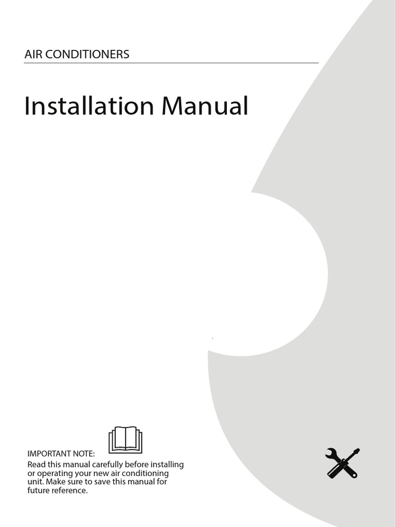 Central Installation Manual | PDF | Leak | Air Conditioning